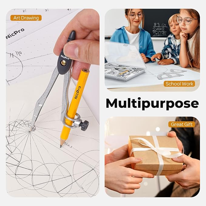 Nicpro 22 PCS Compass Geometry Tools - Image 7