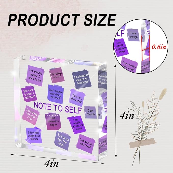 Daily Positive Energy Affirmation Acrylic Standee - Image 2