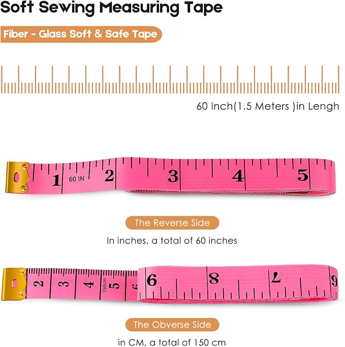 iBayam 2 Pack Tape Measure Measuring Tape - Image 2
