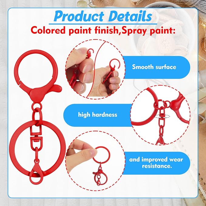 57 Pcs Colorful Swivel Snap Hook - Image 3