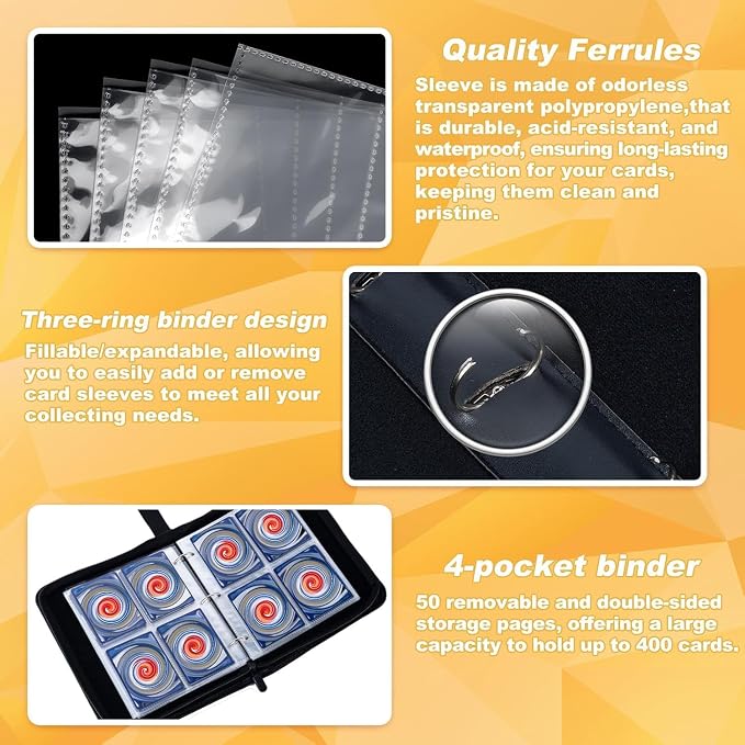 Jravkfi Card Binder 4 Pocket - Image 5