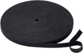 Cable Ties Reusable Straps Cable Wire Management Roll Black Fastening Double Sided Hook and Loop Tape (1/2inch)