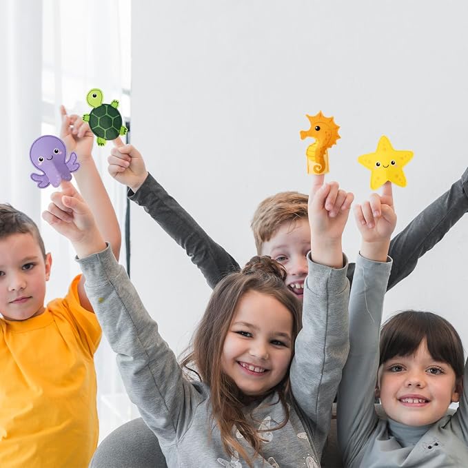 COcnny Sea Animal Finger Puppets - Image 7