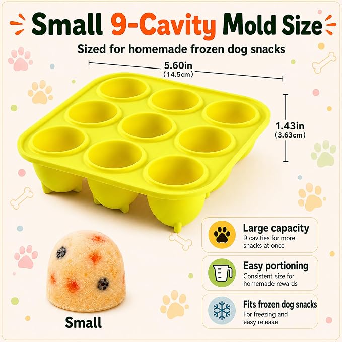 9-Cavity Silicone Freezer Dog Treat Mold - Image 2