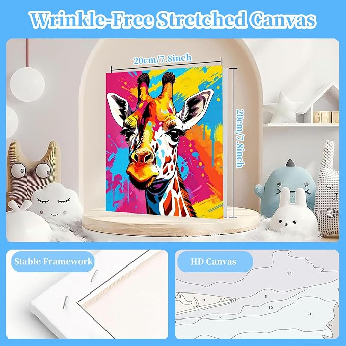 4 Pack Paint by Numbers Kit for Kids - Image 2