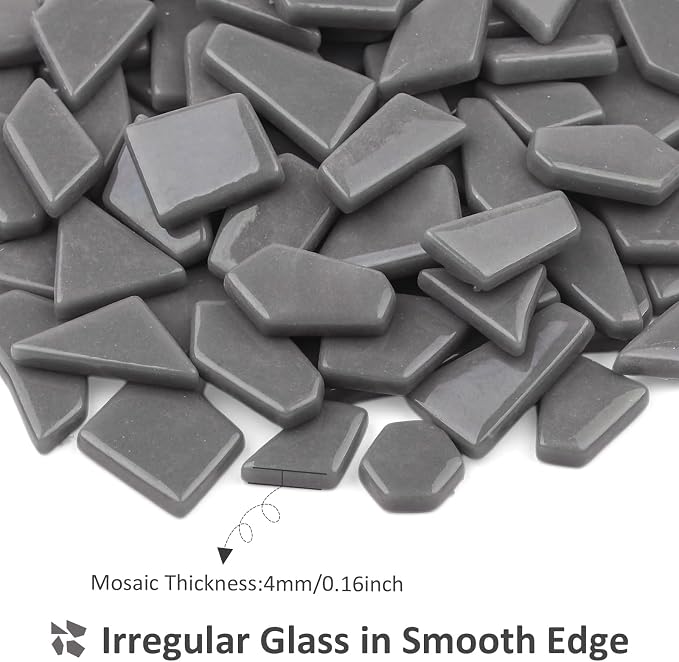 Youway Style Gray Glass Mosaic Tiles - Image 4