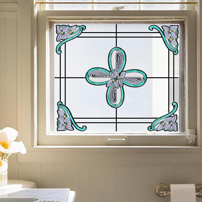 ADD.HERES Window Stickers, ‌Stained Glass Window Privacy Film, UV Blocking - Image 8