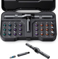 24 in 1 Magnetic Screwdriver Set, DIY Ratchet Screwdriver Set, Multi Bit Magnetic Drive Set with Detachable Ratchet Handle, Repair Tool Kit for Electronics, Bicycles, Stocking Stuffers for Men Women