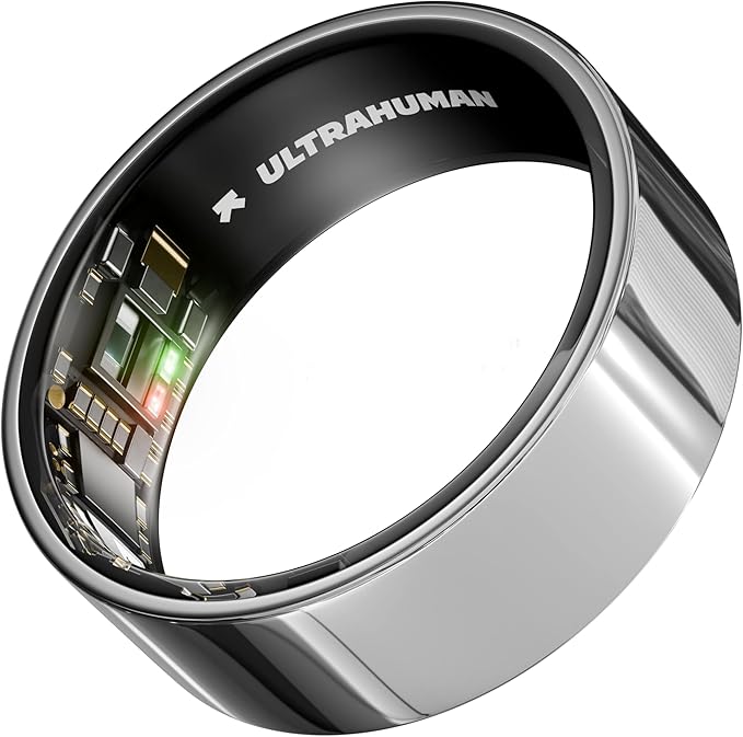 ULTRAHUMAN Ring AIR-Smart Ring Health Tracker, Size First Sizing Kit,Sleep Tracker,Smart Ring for Men/Women,Fitness Tracker (Made in India, Space Silver, 9)