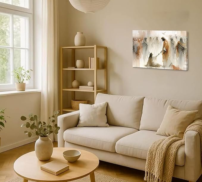 CYPQPCUH Jesus Heals Woman Wall Art Canvas Poster, 16x24in | Wrapped Canvas - Image 7
