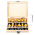 Router Bits Set 1/2 Inch Shank - BAIDETS 12 Pieces 1/2" Tungsten Carbide Router Bits, Woodwork Tools