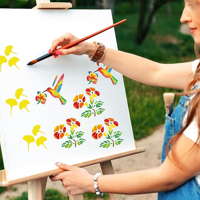 72 Pcs Flower Butterfly Stencils - Image 5