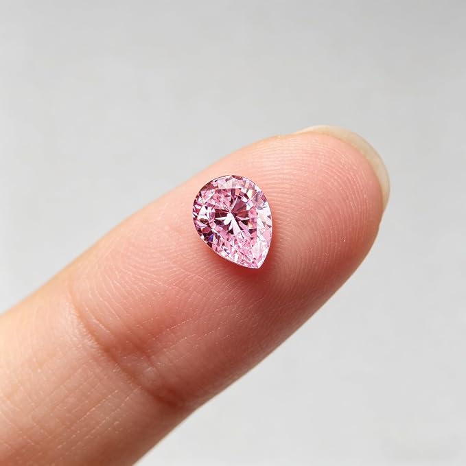 Pink Gemstone Color Cubic Zirconia Loose Beads Unset - Image 3