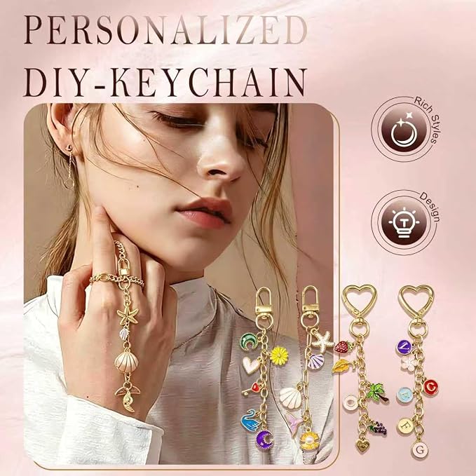 BORUTO 514Pcs Keychain Making Kit, Jewelry Making kit - Image 3