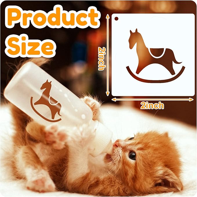 Fainne 100 Pcs 2 Inch Stencils Small Stencils - Image 2