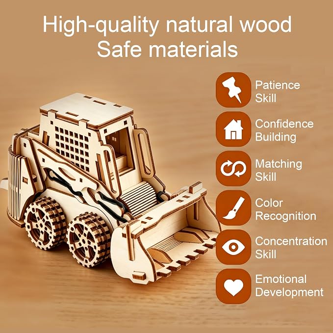 Wooden 3D Puzzle, Creative DIY Model Building Kit - Image 4
