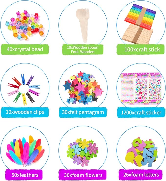 Itopstar 3000+ Kids Arts and Crafts Supplies - Image 3