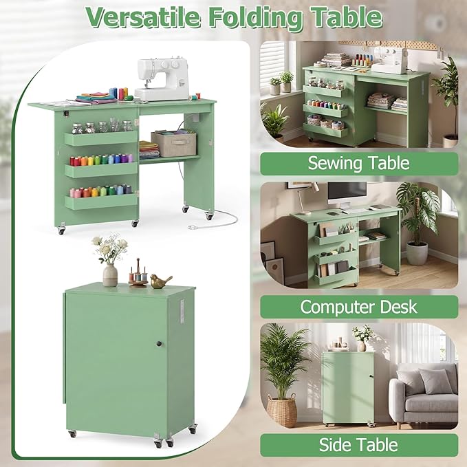 Giantex Folding Sewing Table - Image 6