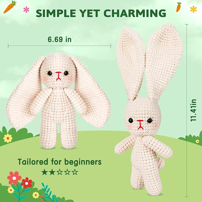 Crochetta Crochet Kit for Beginners, Crochet Starter Kit w Step-by-Step Video - Image 5