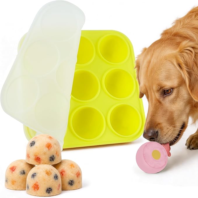 9-Cavity Silicone Freezer Dog Treat Mold by Lutatid