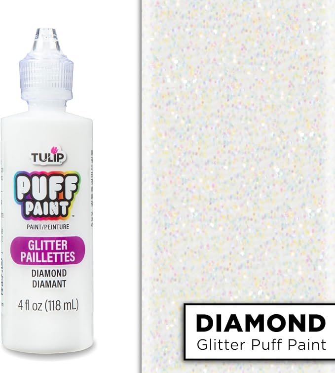 Tulip 16065 Dimensional Fabric Paint 4oz Glitter Diamond, 4 Fl Oz Packaging may - Image 3