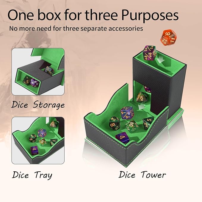 Dice Tower and Tray, Foldable Portable Dice Rolling Tower, Dice Roller Accessory - Image 2