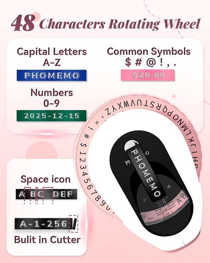 Phomemo Embossing Label Maker Machine, Scrapbook Junk Journal Supplies - Image 7