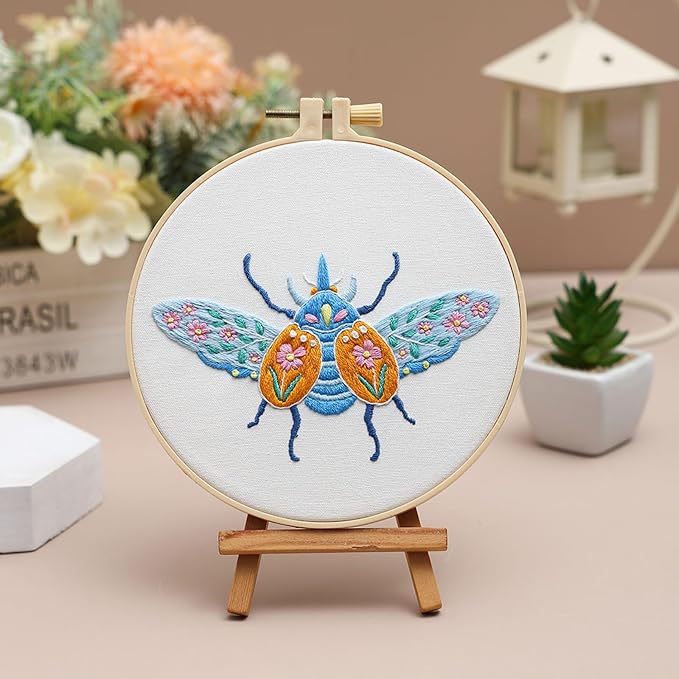Louise Maelys Beetle Embroidery Kit - Image 6