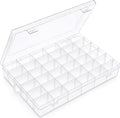 OUTUXED 36 Grids Clear Plastic Organizer Box by Outuxed
