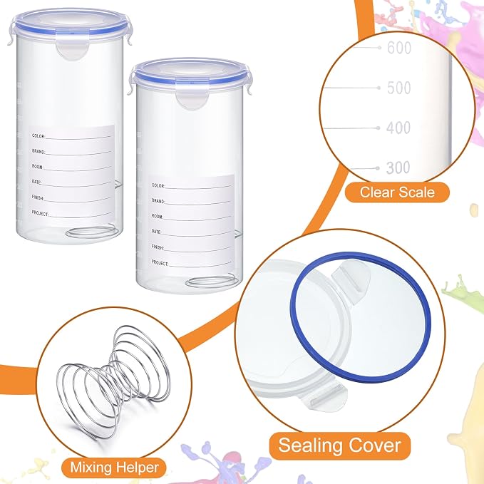 Remerry 8 Sets Paint Container - Image 5