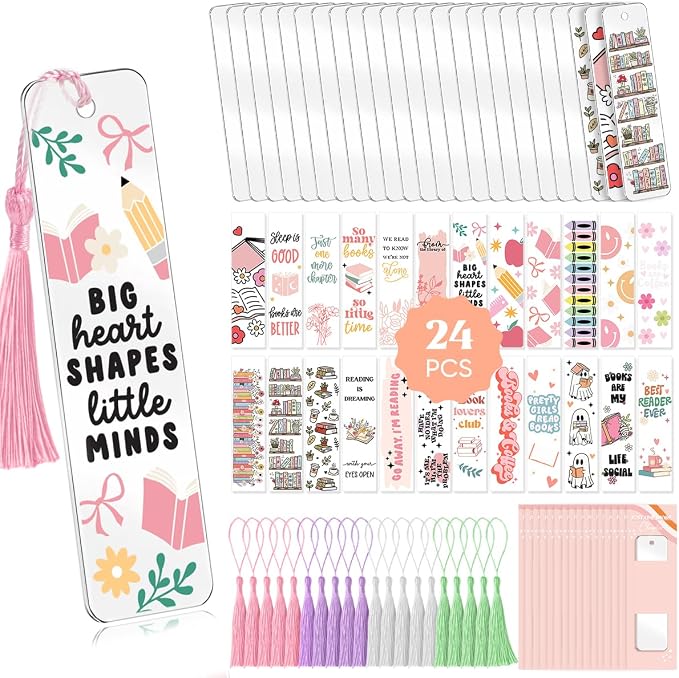 Kaciola 24PCS Acrylic Bookmark Blanks by Kaciola