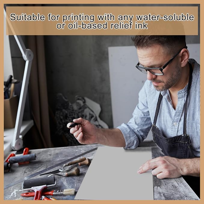 Yeaqee 2 Pcs 8 x 10 Inch Linoleum Block - Image 4