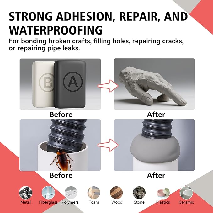 Epoxy Sculpt Clay, Self-Hardening Model Magic Sculpt Epoxy Clay, A&B 2 Part - Image 3