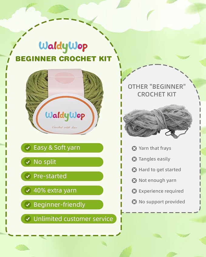 WaldyWop Crochet Kit for Beginners - Image 3