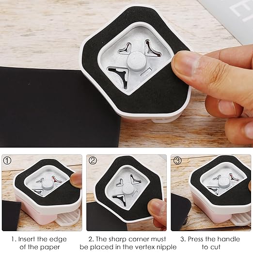 MyArTool 3 Way Corner Rounder Punch, 10mm 3 in 1 Corner Cutter - Image 4