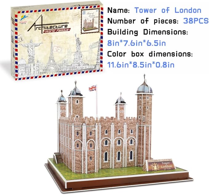 Architecture World Famous of 3D Puzzle.Build Your Own Collection of 17 Global - Image 5
