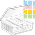 zoeynex Small Bead Organizers and Storage, 12 Clear Plastic Boxes by zoeynex