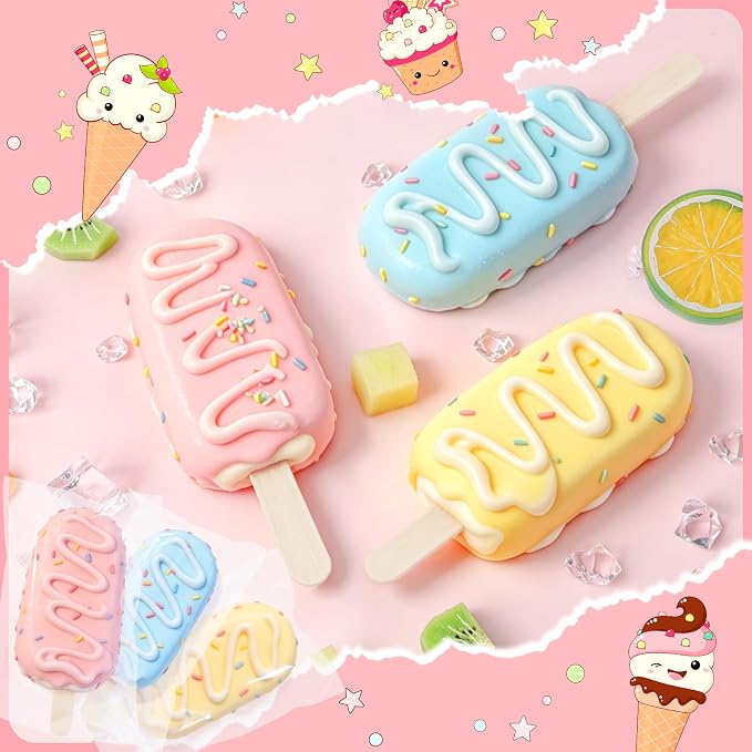 Ozera 200 Pcs Ice Pop Bags and Popsicle Sticks, Cakesicle Bags - Image 5