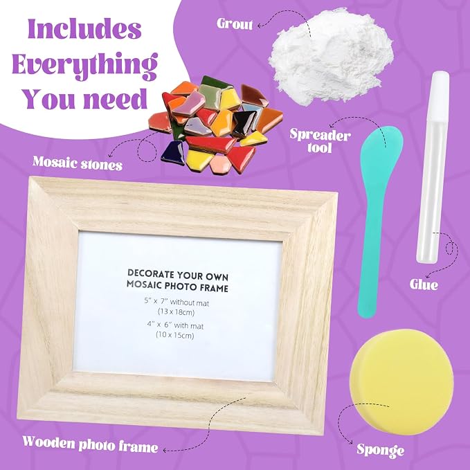 goldentime Decorate Your Own Mosaic Picture Frame - Image 2