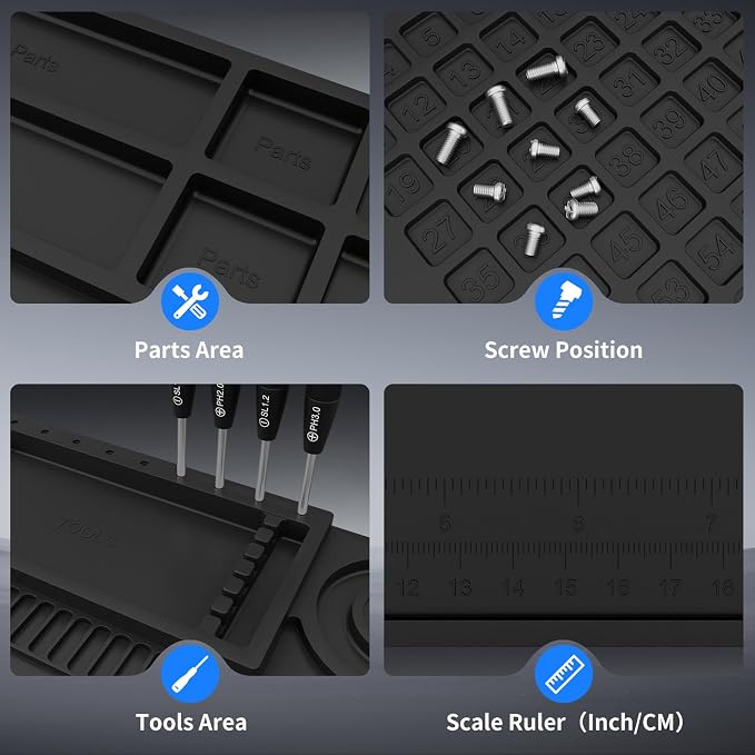 STREBITO Soldering Mat Large, Repair Mat Heat Resistant 932°F, Silicone Work - Image 8