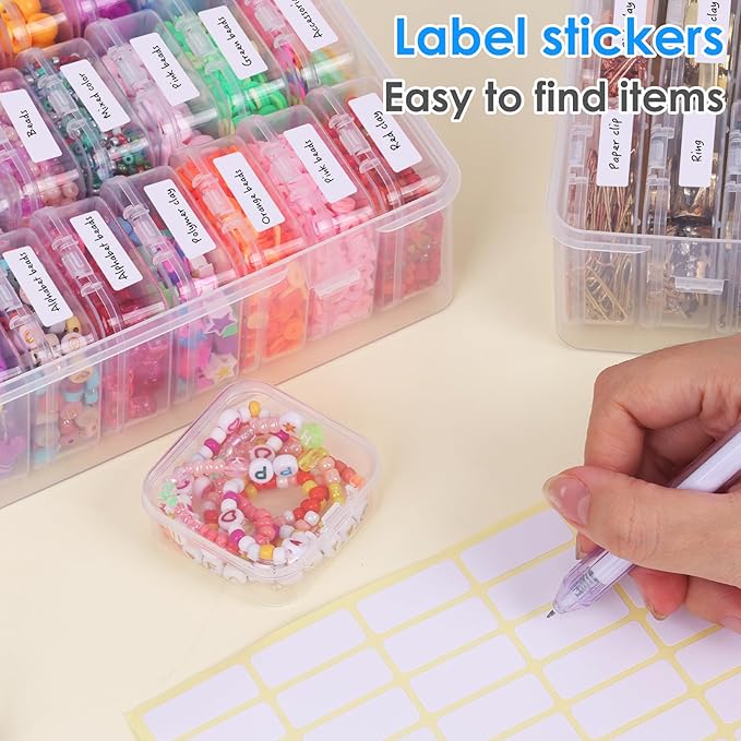 OUTUXED Bead Organizer Box, Mini Craft Storage Containers Boxes - Image 5