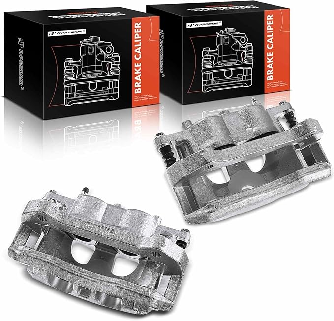 A-Premium Disc Brake Caliper Assembly with Bracket Compatible with Ford Models - For F-150 2012-2020, Lobo 2011-2013 2015-2020 - Front Side
