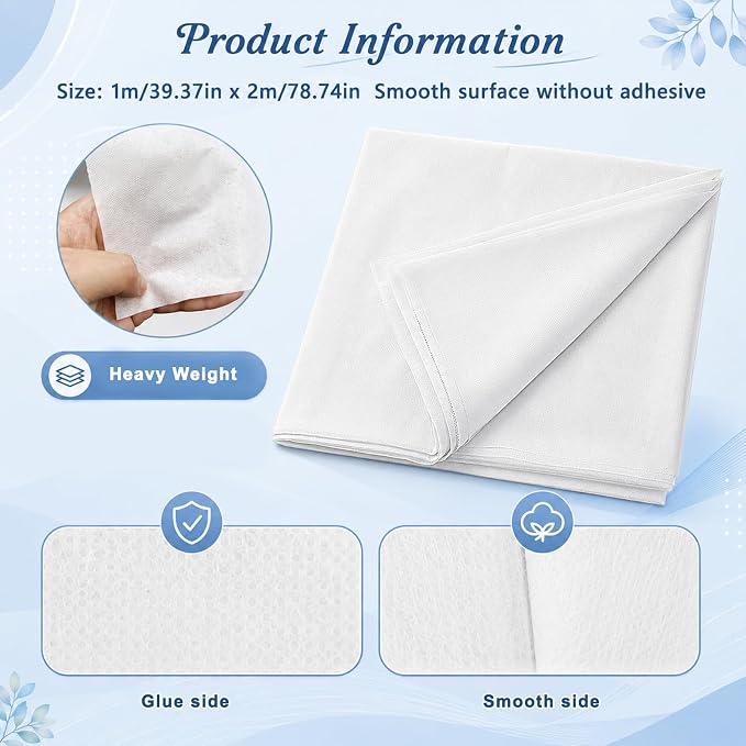 Fusible Interfacing for Sewing Heavy Weight 39'' x 78'' One-Side Iron-on | - Image 2