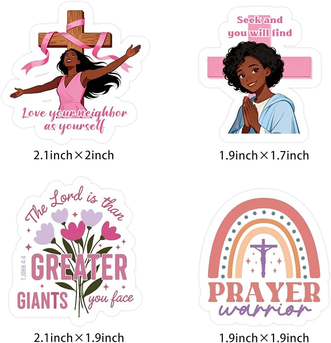 100 Pcs Christian Prayer Board Stickers, Jesus Sticker - Image 3