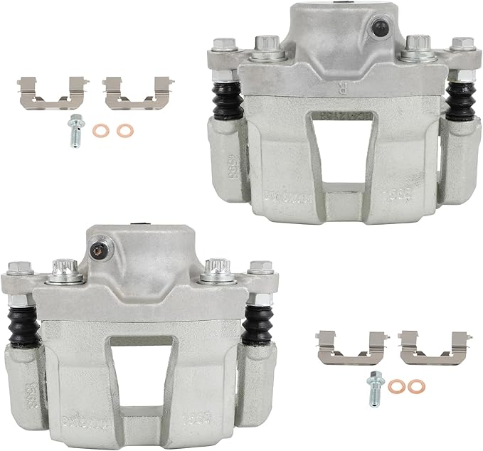 cciyu Front Left & Right Brake Calipers Assembly w/Bracket 19B6461S 19B6460S 2012 2013 2014 2015 For Hyundai For Sonata,2011 2012 2013 2014 2015 2016 For Kia For Optima