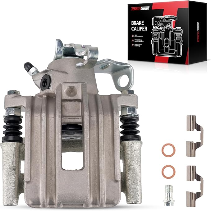 Torchbeam Rear Brake Caliper Left for Volkswagen 2001-2004 Jetta, Audi 2000-2006 TT Quattro, Volkswagen 2005 Jetta 1.9T, Rear Left Caliper Replace # 19B2575