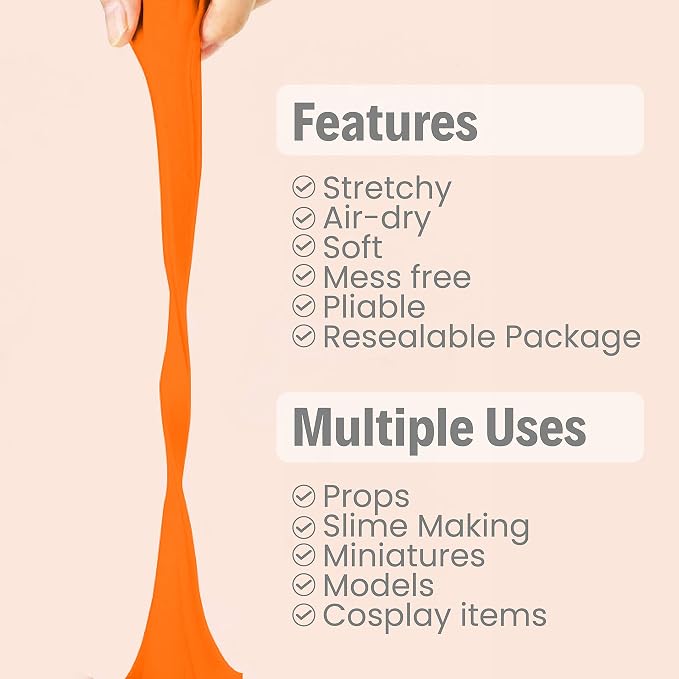 BOHS Orange Modeling Foam Clay - Image 2