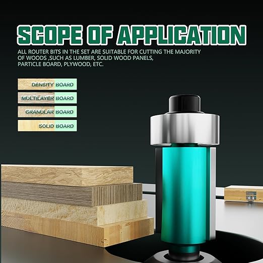 CSOOM 30PCS Router Bits Set - 1/4Inch Shank with Professional Woodworking Tools for Precision Carving and Versatile Applications