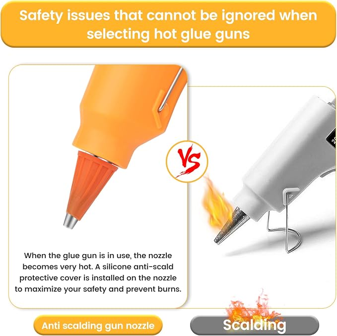 Fast Preheating Mini Hot Glue Gun, 8 Pack - Image 3