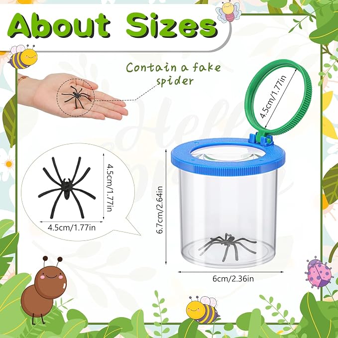 Coopay 24 Pcs Insect Bug Viewer - Image 2